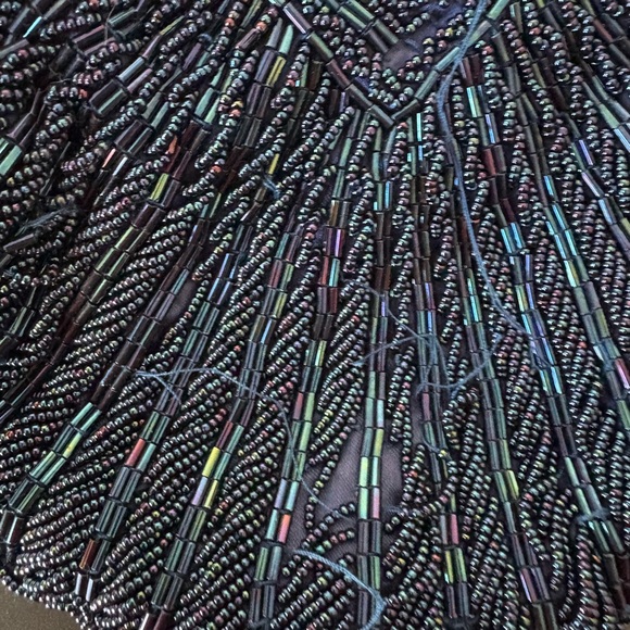 Elegant Black Beaded Clutch - Picture 5 of 5